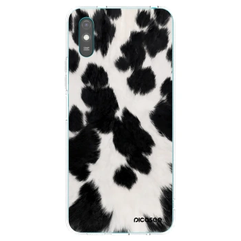 Picasee silikonowe przeźroczyste etui na Xiaomi Redmi 9AT - Black Moo