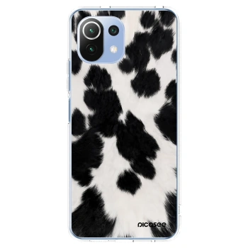 Picasee silikonowe przeźroczyste etui na Xiaomi Mi 11 Lite - Black Moo