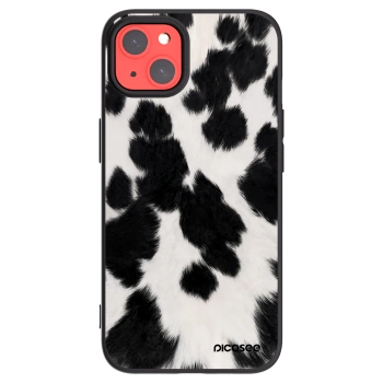 Picasee silikonowe czarne etui na Apple iPhone 13 - Black Moo