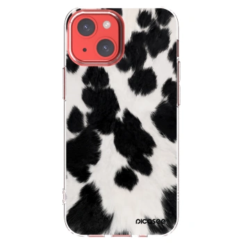 Picasee silikonowe przeźroczyste etui na Apple iPhone 13 mini - Black Moo