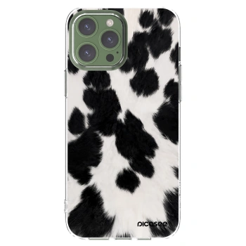 Picasee silikonowe przeźroczyste etui na Apple iPhone 13 Pro Max - Black Moo