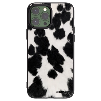 Picasee silikonowe czarne etui na Apple iPhone 13 Pro Max - Black Moo