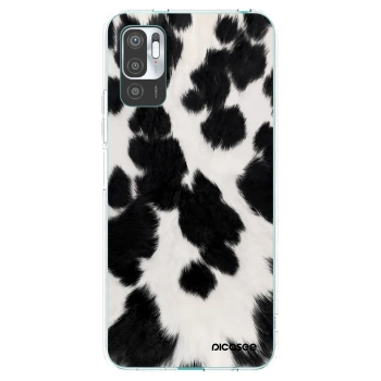 Picasee silikonowe przeźroczyste etui na Xiaomi Redmi Note 10 5G - Black Moo