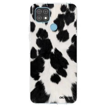 Picasee silikonowe przeźroczyste etui na Realme C21 - Black Moo