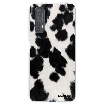 Picasee silikonowe przeźroczyste etui na Realme 7 - Black Moo