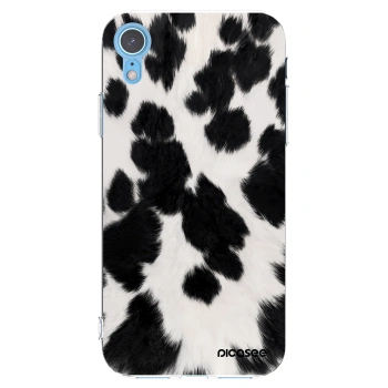 Picasee silikonowe przeźroczyste etui na Apple iPhone XR - Black Moo