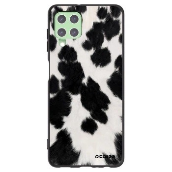Picasee silikonowe czarne etui na Samsung Galaxy A22 A225F 4G - Black Moo