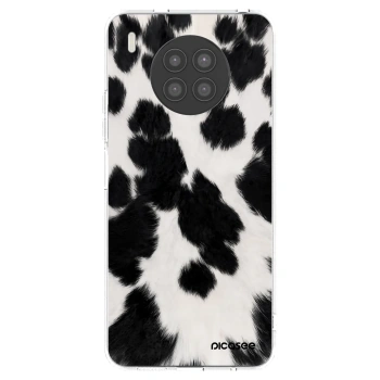Picasee silikonowe przeźroczyste etui na Huawei Nova 8i - Black Moo