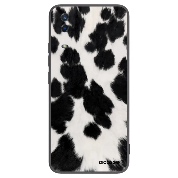 Picasee silikonowe czarne etui na Vivo Y11s - Black Moo