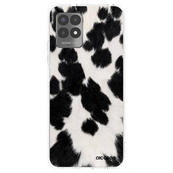 Picasee silikonowe przeźroczyste etui na Realme 8i - Black Moo