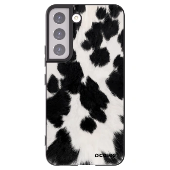 Picasee silikonowe czarne etui na Samsung Galaxy S22 5G - Black Moo