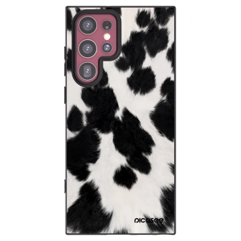 Picasee silikonowe czarne etui na Samsung Galaxy S22 Ultra 5G - Black Moo