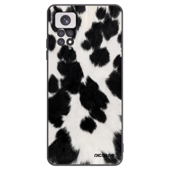 Picasee silikonowe czarne etui na Xiaomi Redmi Note 11 - Black Moo