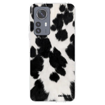 Picasee silikonowe przeźroczyste etui na Xiaomi 12 Pro - Black Moo