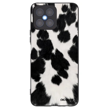 Picasee silikonowe czarne etui na Honor X8 4G - Black Moo