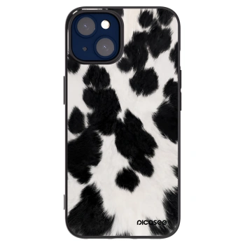 Picasee silikonowe czarne etui na Apple iPhone 14 - Black Moo