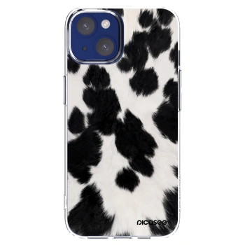 Picasee silikonowe przeźroczyste etui na Apple iPhone 14 - Black Moo