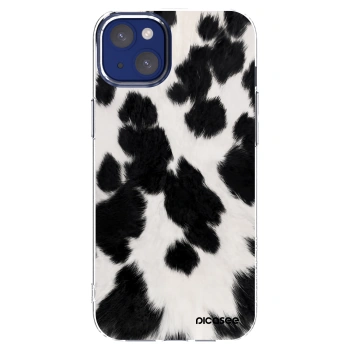 Picasee silikonowe przeźroczyste etui na Apple iPhone 14 Plus - Black Moo