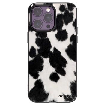 Picasee silikonowe czarne etui na Apple iPhone 14 Pro Max - Black Moo