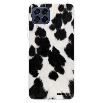 Picasee silikonowe przeźroczyste etui na Samsung Galaxy M53 5G - Black Moo