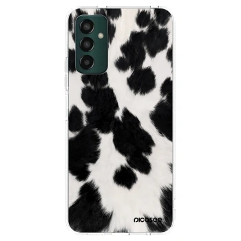 Picasee silikonowe przeźroczyste etui na Samsung Galaxy M13 M135F - Black Moo