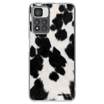 Picasee silikonowe przeźroczyste etui na Xiaomi Redmi Note 11 Pro+ 5G - Black Moo
