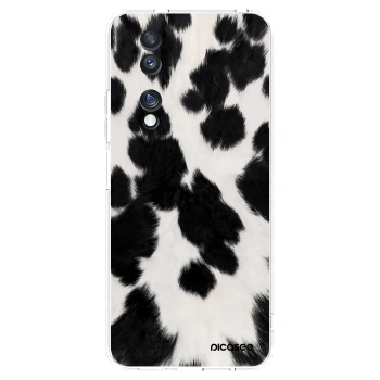 Picasee silikonowe przeźroczyste etui na Honor 70 - Black Moo