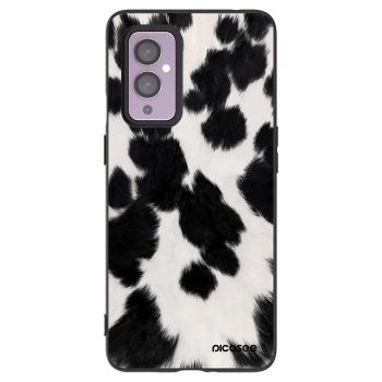 Picasee silikonowe czarne etui na OnePlus 9 - Black Moo