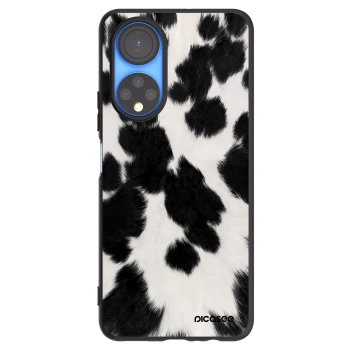 Picasee silikonowe czarne etui na Honor X7 - Black Moo