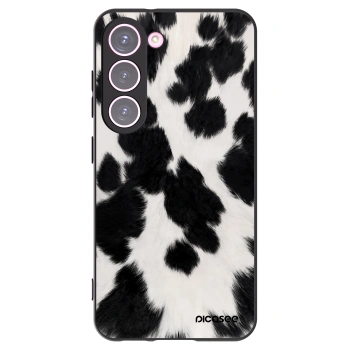 Picasee silikonowe czarne etui na Samsung Galaxy S23 5G - Black Moo