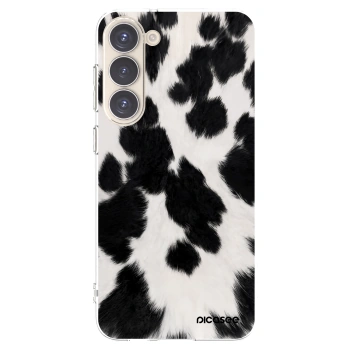 Picasee silikonowe przeźroczyste etui na Samsung Galaxy S23+ 5G - Black Moo