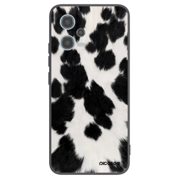 Picasee silikonowe czarne etui na Xiaomi Redmi Note 12 5G - Black Moo