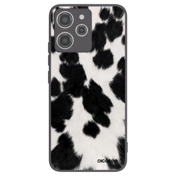 Picasee silikonowe czarne etui na Xiaomi Redmi 12 4G - Black Moo