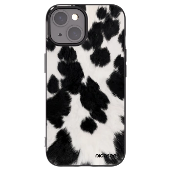 Picasee silikonowe czarne etui na Apple iPhone 15 - Black Moo