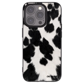 Picasee silikonowe czarne etui na Apple iPhone 15 Pro - Black Moo