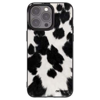 Picasee silikonowe czarne etui na Apple iPhone 15 Pro Max - Black Moo