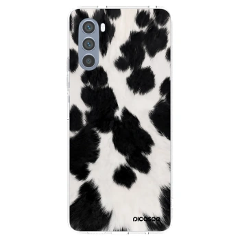 Picasee silikonowe przeźroczyste etui na Motorola Moto G62 - Black Moo