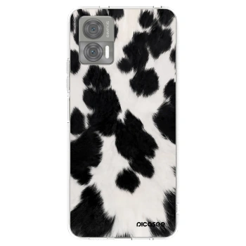 Picasee silikonowe przeźroczyste etui na Motorola Edge 30 Neo - Black Moo