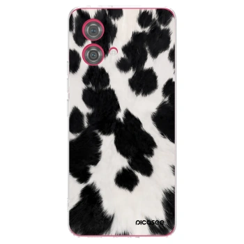 Picasee silikonowe przeźroczyste etui na Motorola Moto G84 5G - Black Moo