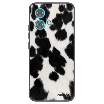 Picasee silikonowe czarne etui na Motorola Edge 40 Neo - Black Moo