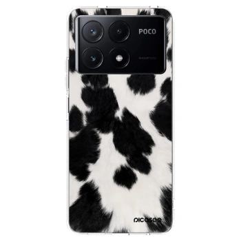Picasee silikonowe przeźroczyste etui na Xiaomi Poco X6 Pro - Black Moo