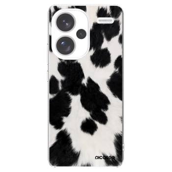Picasee silikonowe przeźroczyste etui na Xiaomi Redmi Note 13 Pro+ 5G - Black Moo