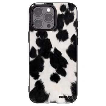 Picasee silikonowe czarne etui na Apple iPhone 16 Pro Max - Black Moo