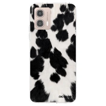 Picasee silikonowe przeźroczyste etui na Motorola Moto G53 5G - Black Moo