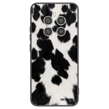 Picasee silikonowe czarne etui na Realme 12 Pro 5G - Black Moo