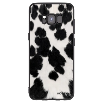 Picasee silikonowe czarne etui na Samsung Galaxy S8 G950F - Black Moo