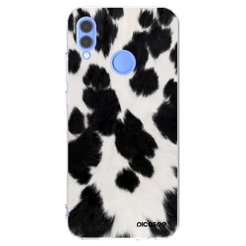Picasee silikonowe przeźroczyste etui na Honor 10 Lite - Black Moo
