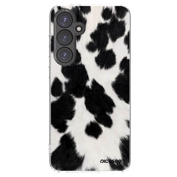 Picasee silikonowe przeźroczyste etui na Samsung Galaxy S24 FE S721B - Black Moo