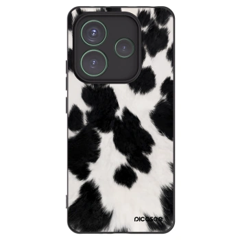 Picasee silikonowe czarne etui na Xiaomi Redmi Note 14 5G - Black Moo