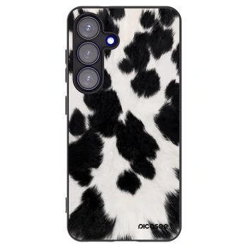 Picasee silikonowe czarne etui na Samsung Galaxy S25 5G - Black Moo